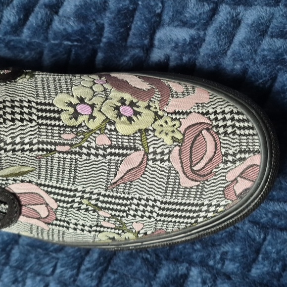Vans Slip-On Stackform Platform Shoes In Tapestry Floral Black SZ 8 Women, New - Picture 14 of 15